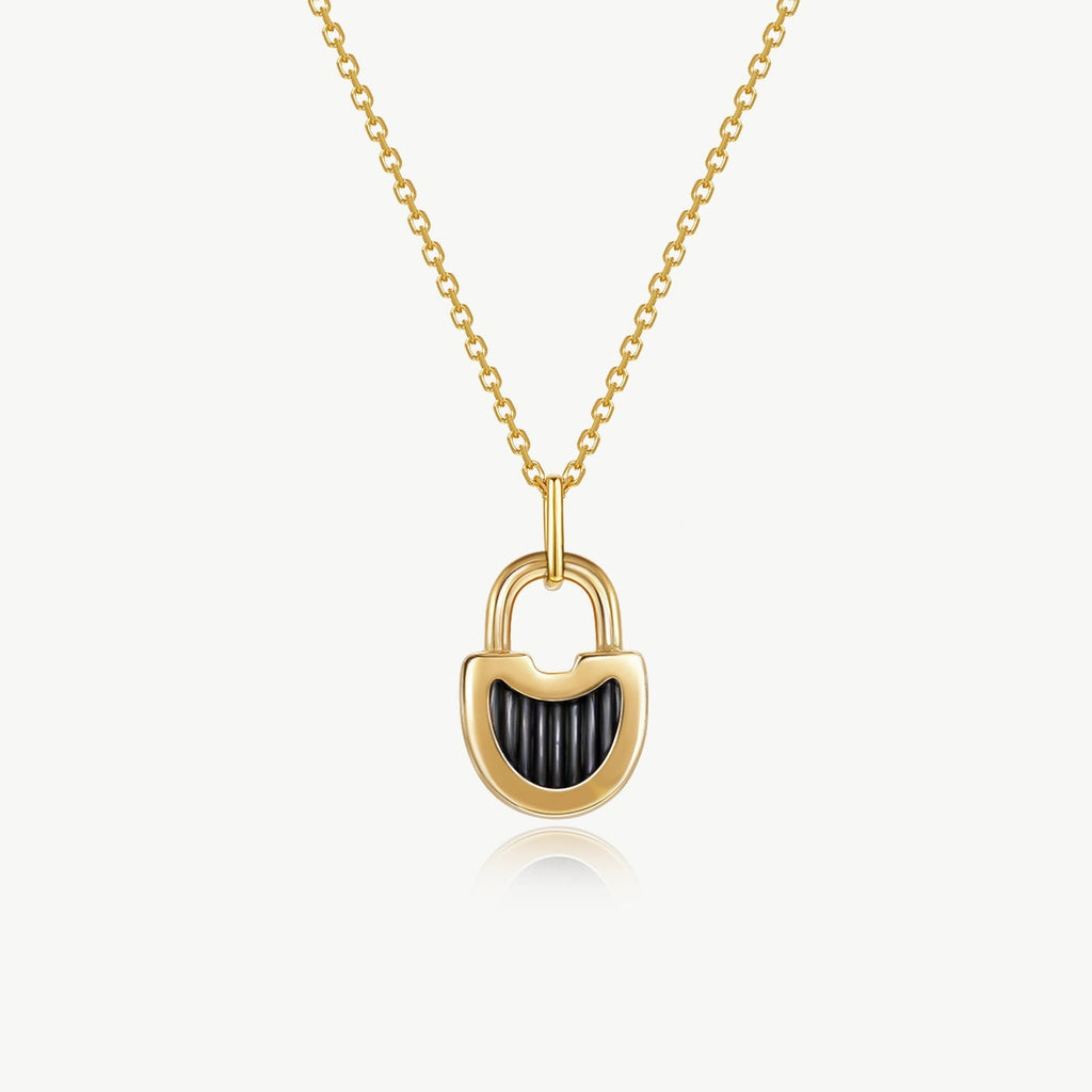 The Lock necklace and hand bracelet