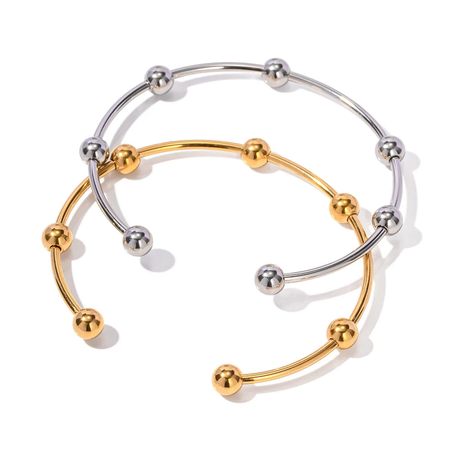 Orbital Knot Multi-Ball Bangle | 18k Gold Plated Waterproof Cuff — An Everyday Accent