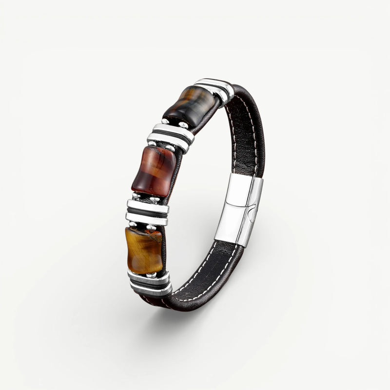 Atlas Stone Wrap | Artisan Tiger Eye & Braided Multi-Layer Bracelet
