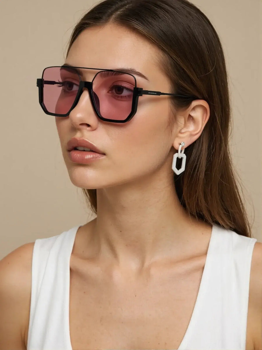 Bold-2 Square Flat-Top Sunglasses — A Closer Look