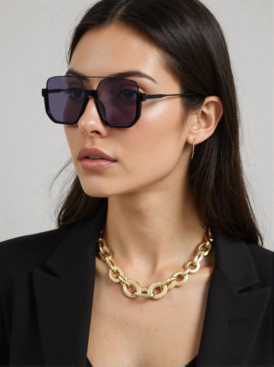 Bold-1 Square Flat-Top Sunglasses — A Closer Look