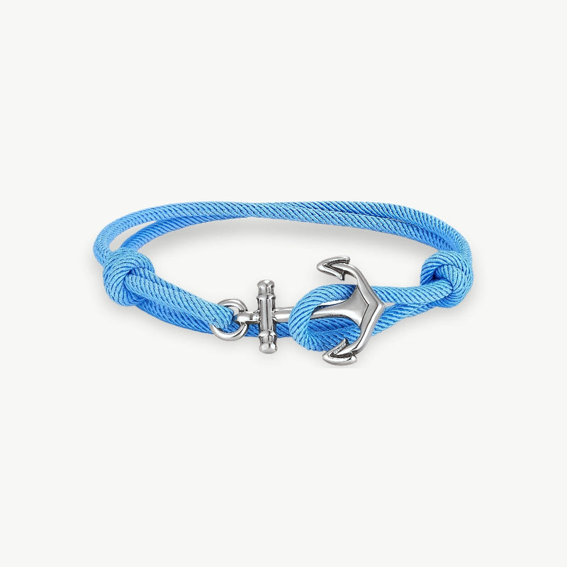 MKENDN Nautical Style Men Anchor Bracelet Handmade Adjustable Surfering Rope Braslet Unfading 3mm Thin String Braclet Homme - EastCurated