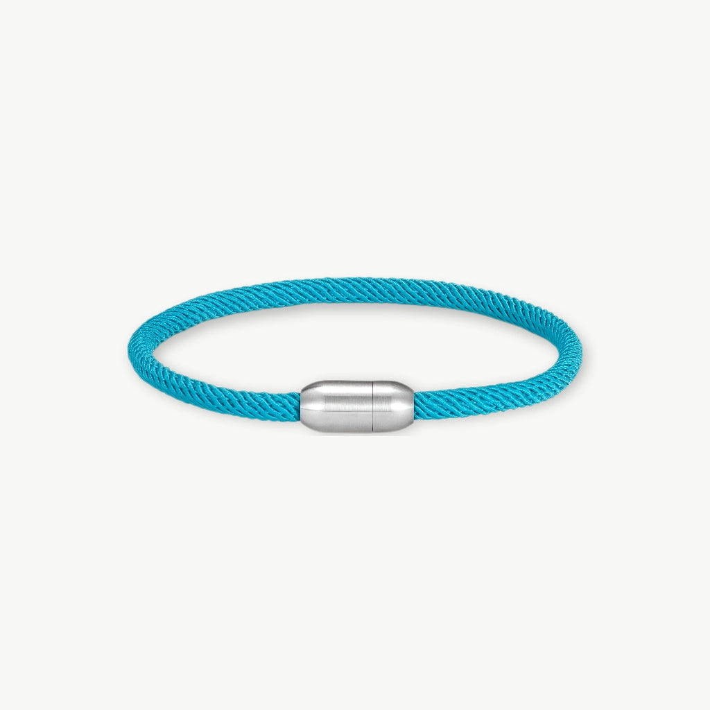 MKENDN Men Women Minimalist Single Nautical Survival Rope  Paracord Bracelet Stainless Steel Yoga Magnet Jewelry - EastCurated