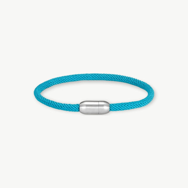 MKENDN Men Women Minimalist Single Nautical Survival Rope  Paracord Bracelet Stainless Steel Yoga Magnet Jewelry - EastCurated