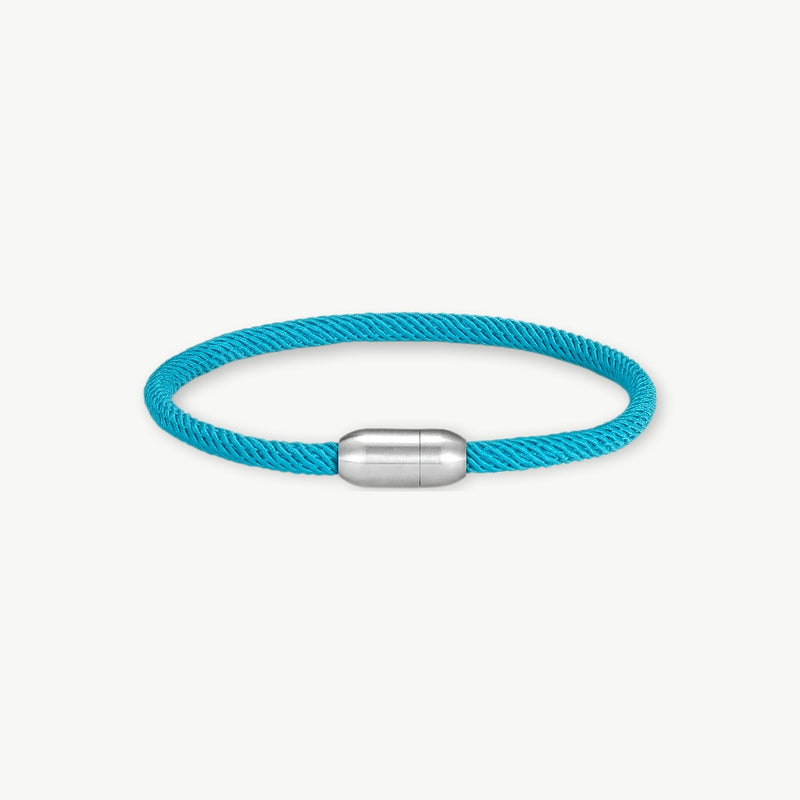 MKENDN Men Women Minimalist Single Nautical Survival Rope  Paracord Bracelet Stainless Steel Yoga Magnet Jewelry - EastCurated