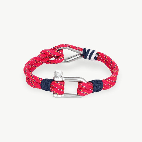 MKENDN Surfer Men Nautical Bracelet Adjustable Rope Bracelet With Stainless steel Carabiner For Women Outdoor Survival Jewelry