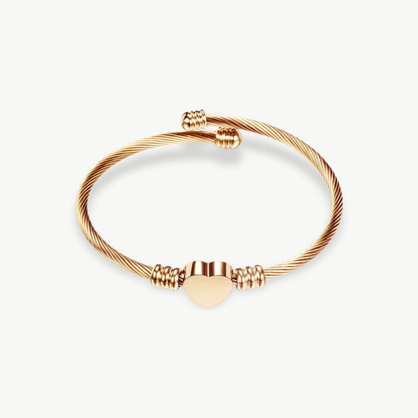 Women's Heart Signet Bracelet - EastCurated
