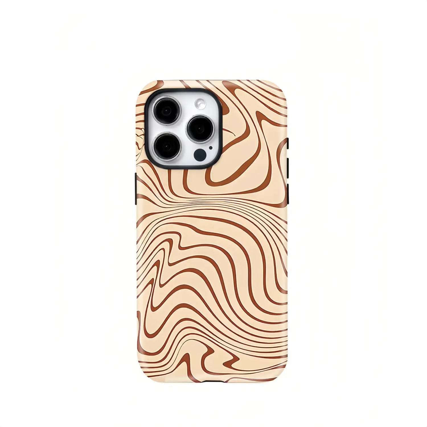 Brown Lines Case Magnetic iPhone 16 15