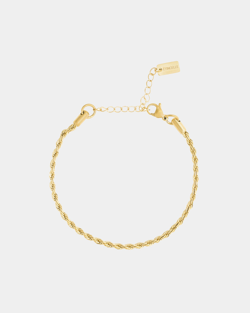 Rope Bracelet 3mm Gold
