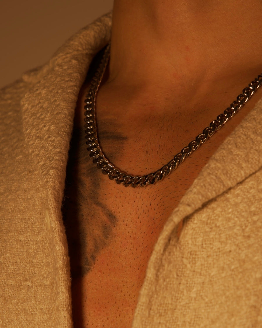Cuban Chain Necklace — Silver — An Everyday Accent