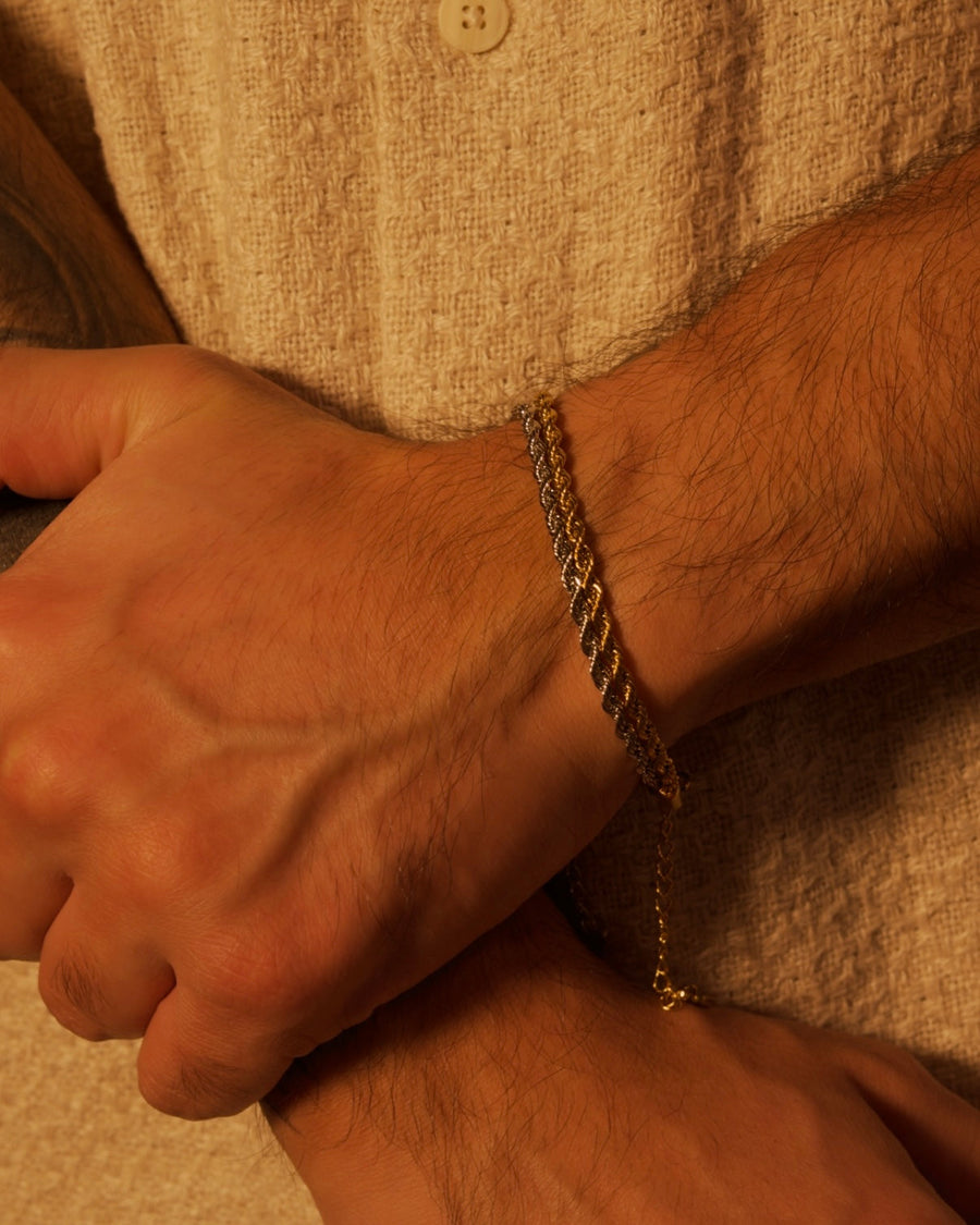 Rope Chain Bracelet — Silver — Styling Possibilities