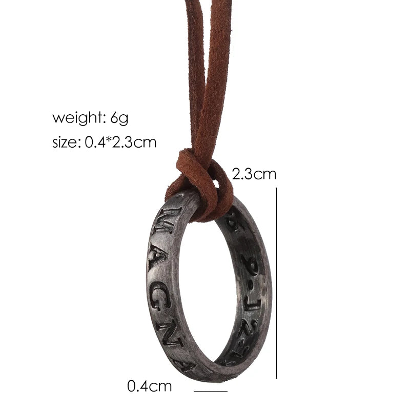 ZRM Jewelry Necklace Game Uncharted 4 A Thief's End Nathan Drake Necklaces Cord Chain Long Necklace jewelry Men Accessories - EastCurated