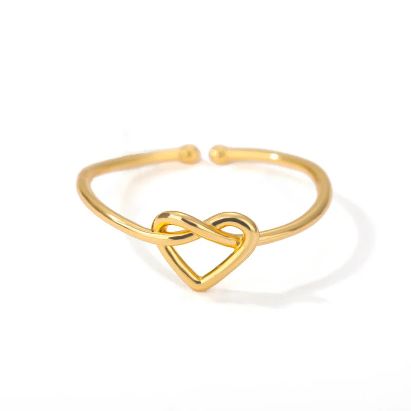 Stainless Steel Rings for Women Gold Color Couple Heart Ring 2023 Trend New in Wedding Aesthetic Luxury Jewelry anillos mujer