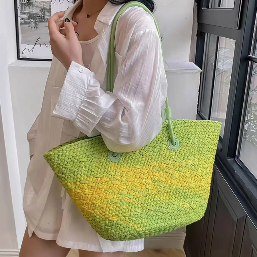 Handwoven Straw Tote Bag — Styling Possibilities