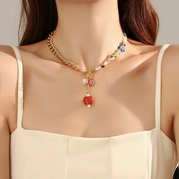 Instagram Candy Color Sweater Chain - EastCurated