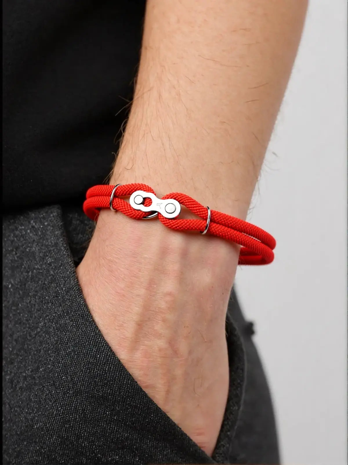 Locomotive Punk Rock Bicycle Chain Bracelet Wristband - EastCurated
