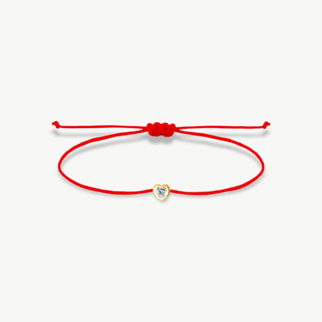 Mini-2 Heart Handmade Lucky Red String Bracele - EastCurated