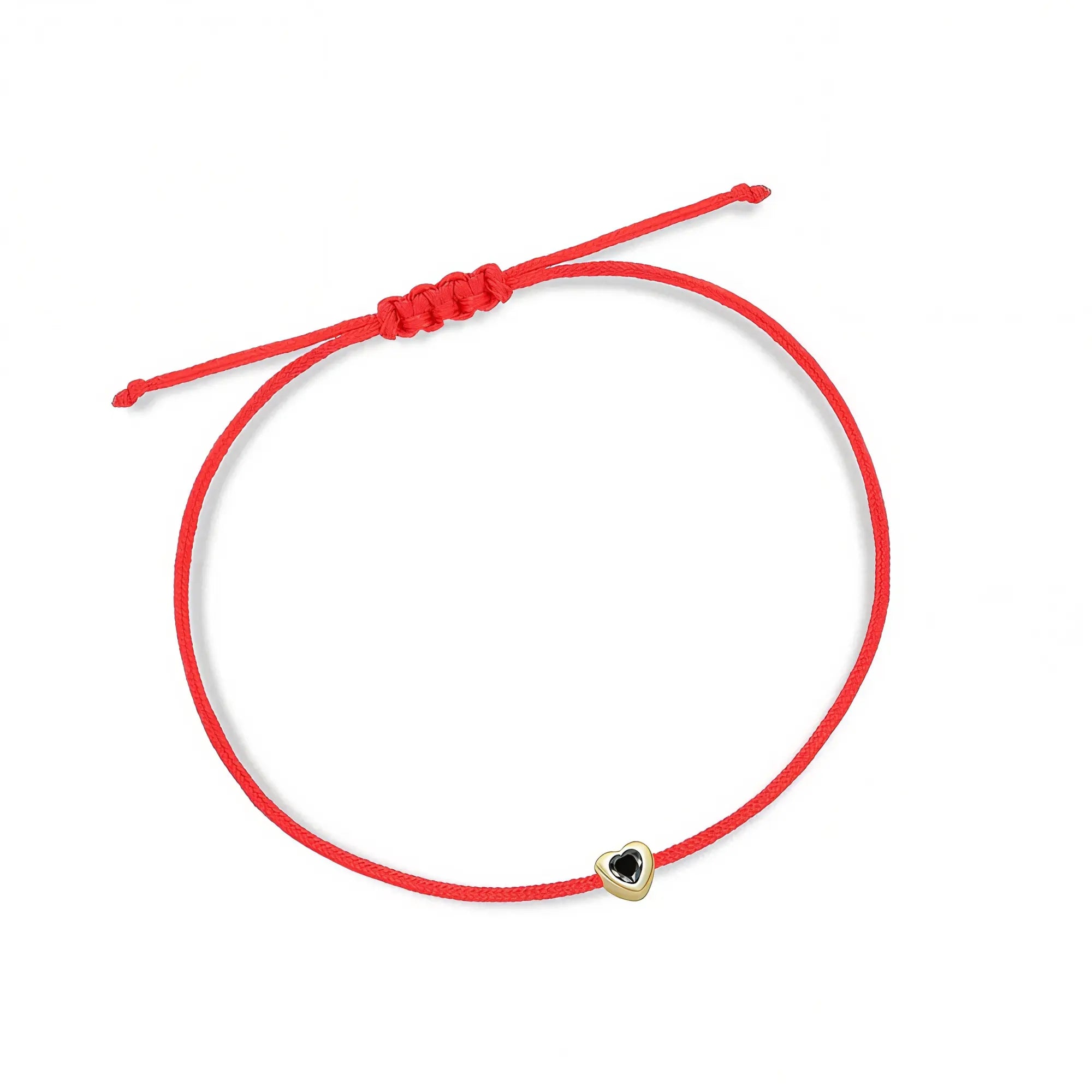Mini Heart Handmade Lucky Red String Bracelet - EastCurated
