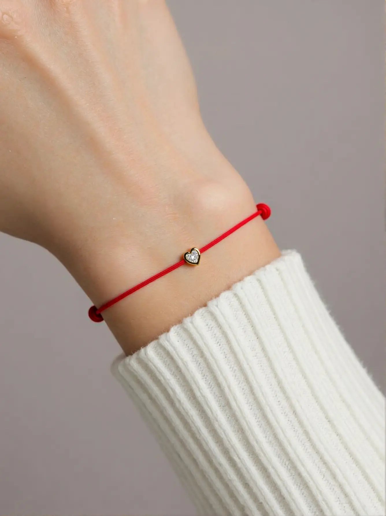 Mini-2 Heart Handmade Lucky Red String Bracele - EastCurated