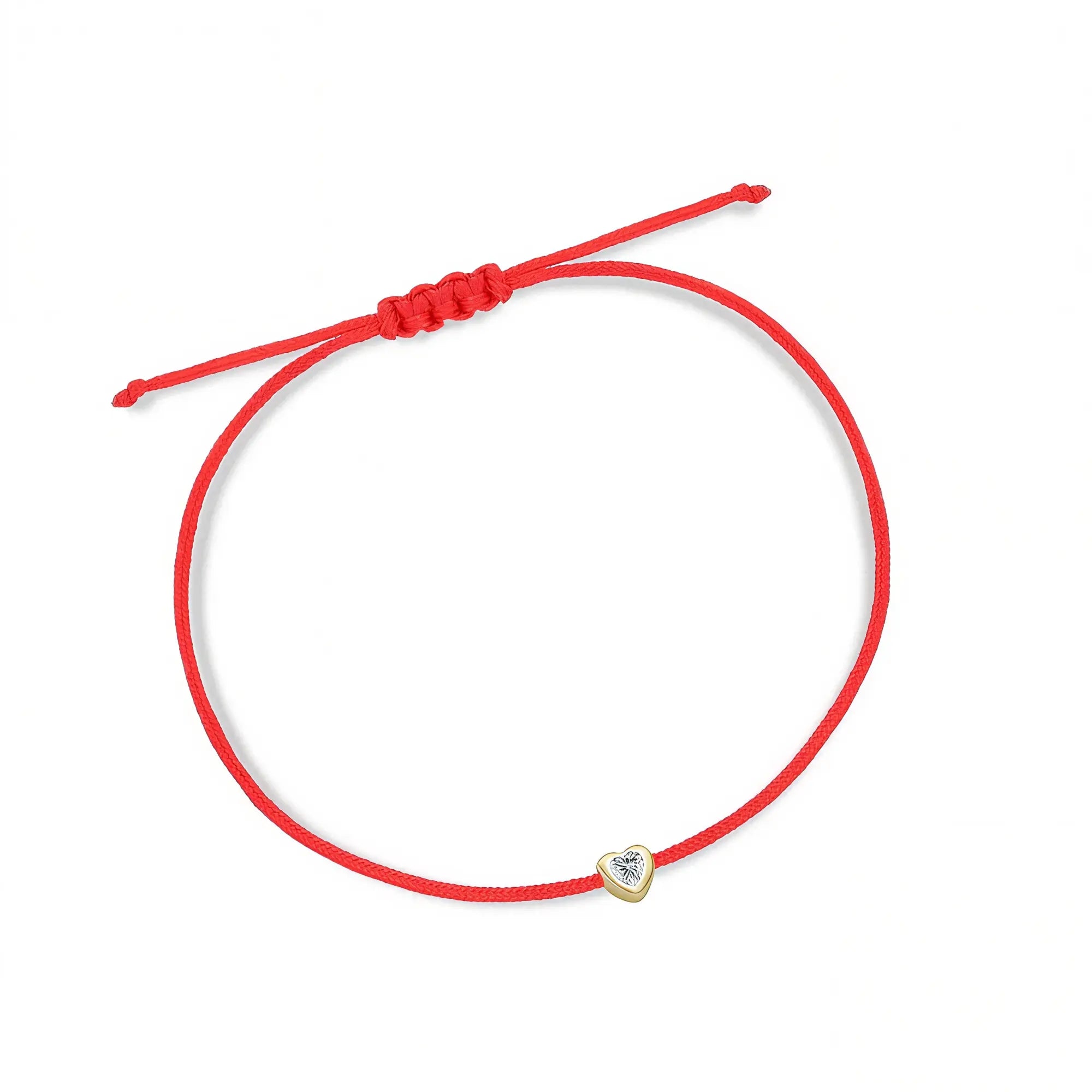 Mini Heart Handmade Lucky Red String Bracelet - EastCurated