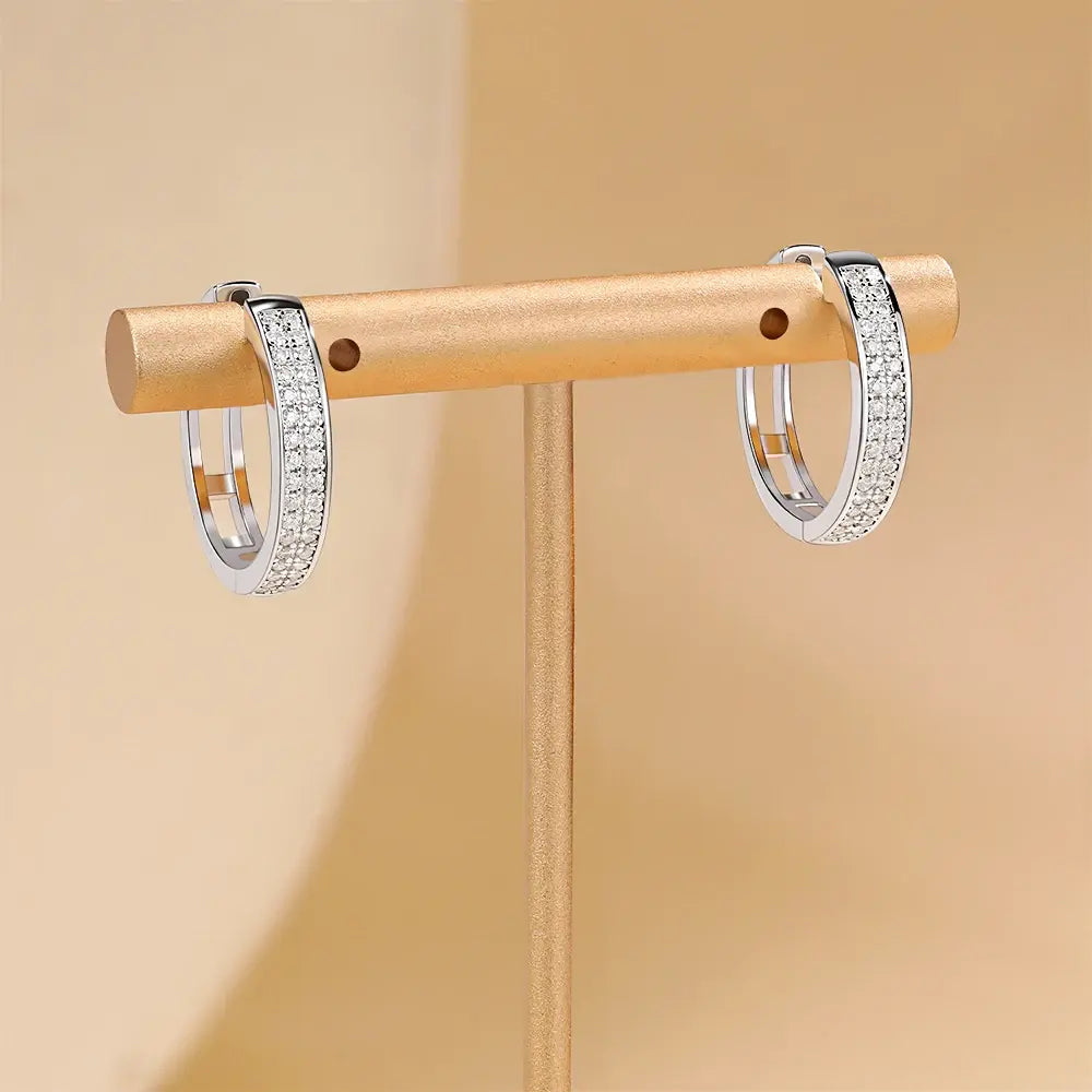 Moissanite Diamond Studded Earrings - EastCurated