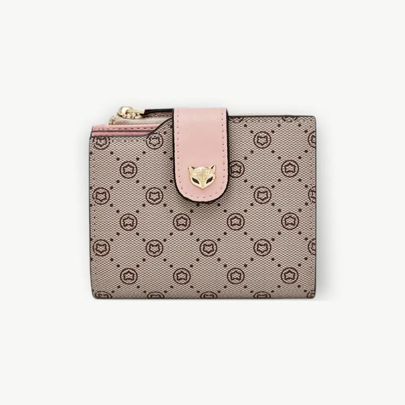 Monogram Fox Card Holder Wallet