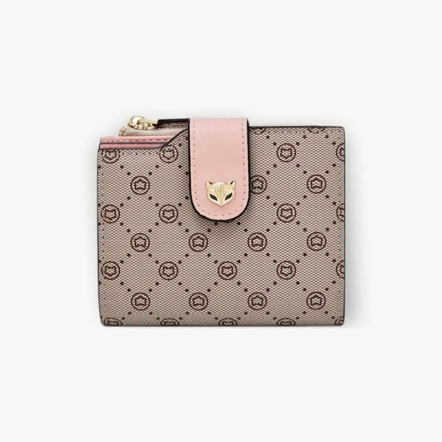 Monogram Fox Card Holder Wallet — The Signature Detail