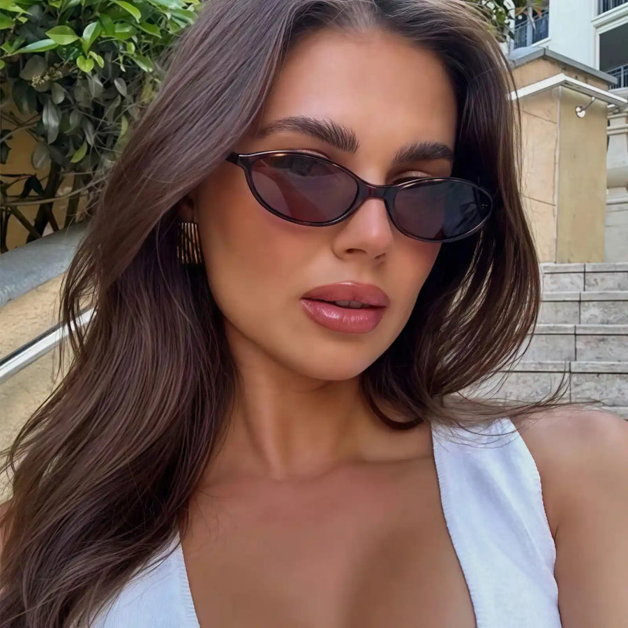 Punk Cat Eyes Oval Sunglasses — A Closer Look