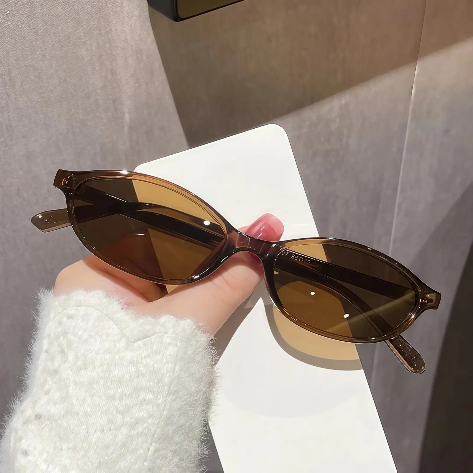 Punk Cat Eyes Oval Sunglasses - EastCurated