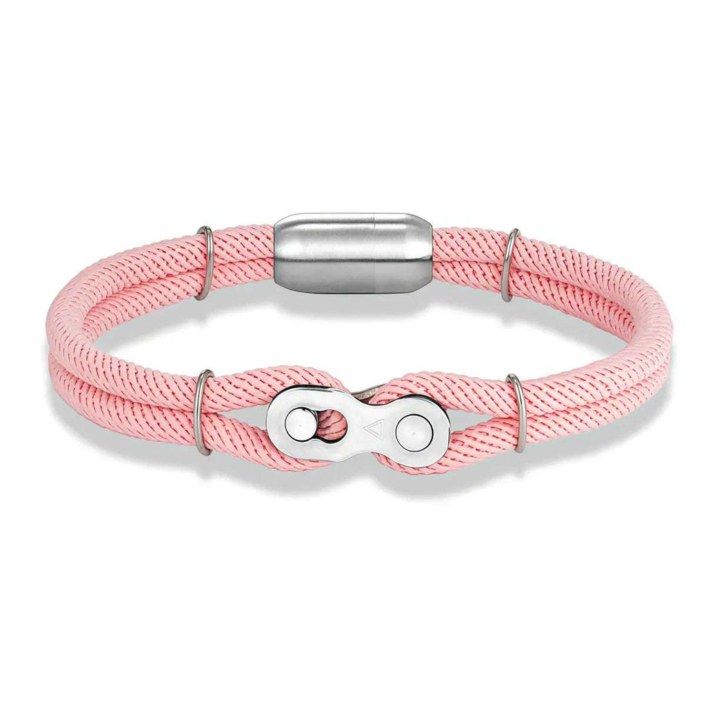 East Curated Stainless Steel Bike Chain Bracelet for Men - Industrial Silver