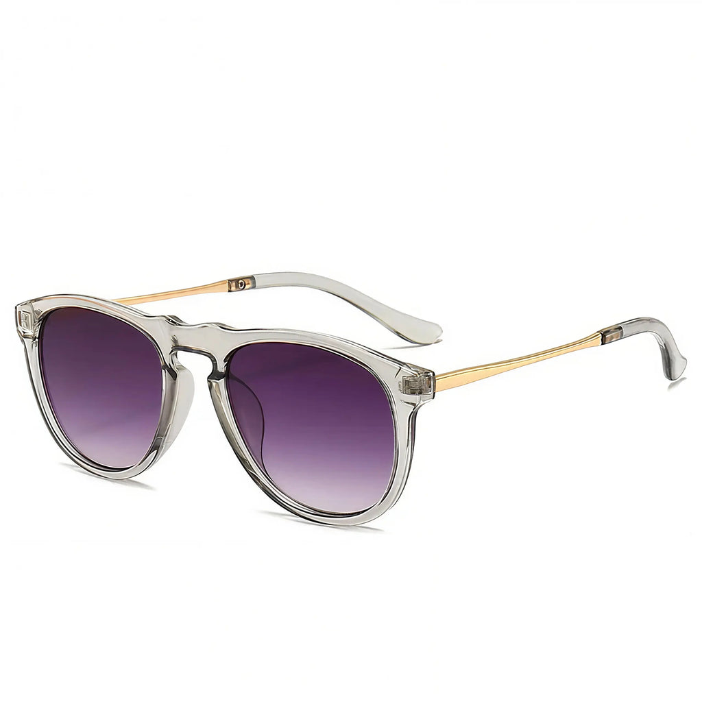 Round Metal Frame Retro Sunglasses - EastCurated