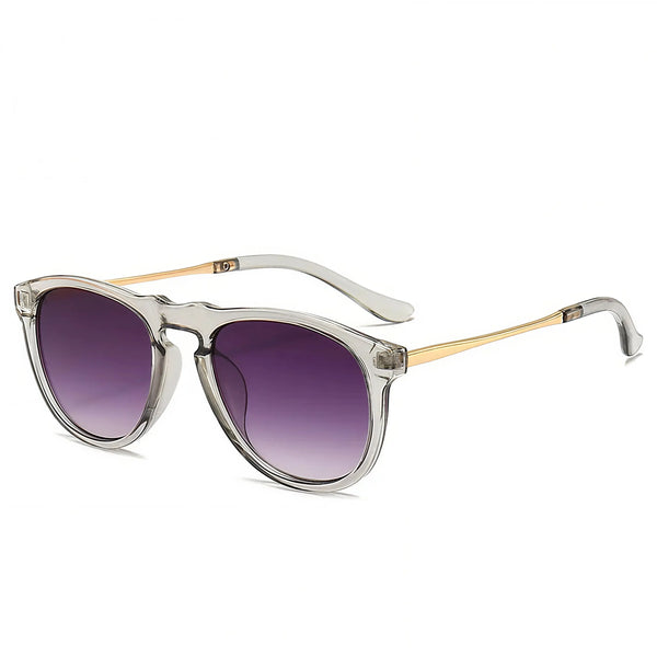 Round Metal Frame Retro Sunglasses - EastCurated