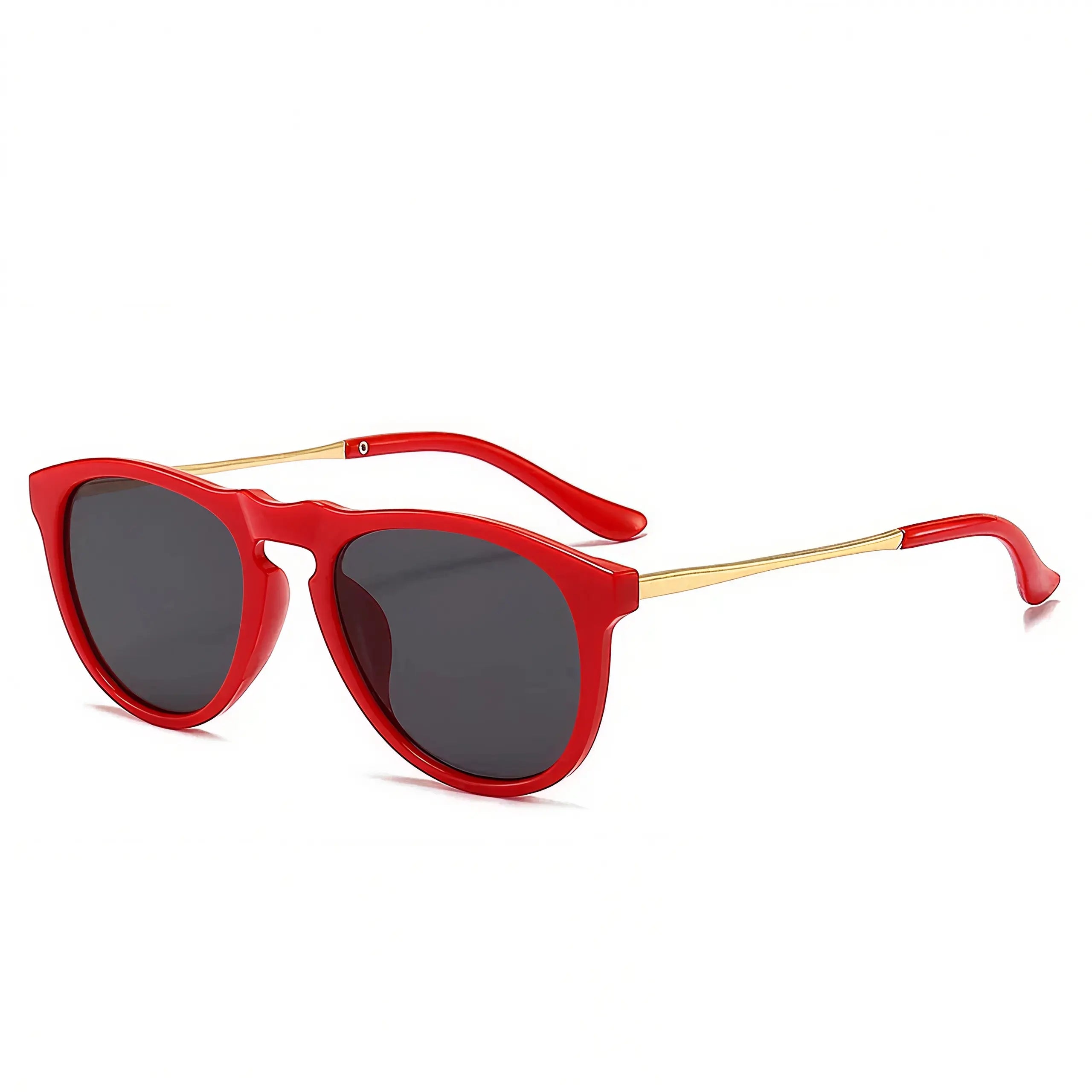 Round Metal Frame Retro Sunglasses - EastCurated