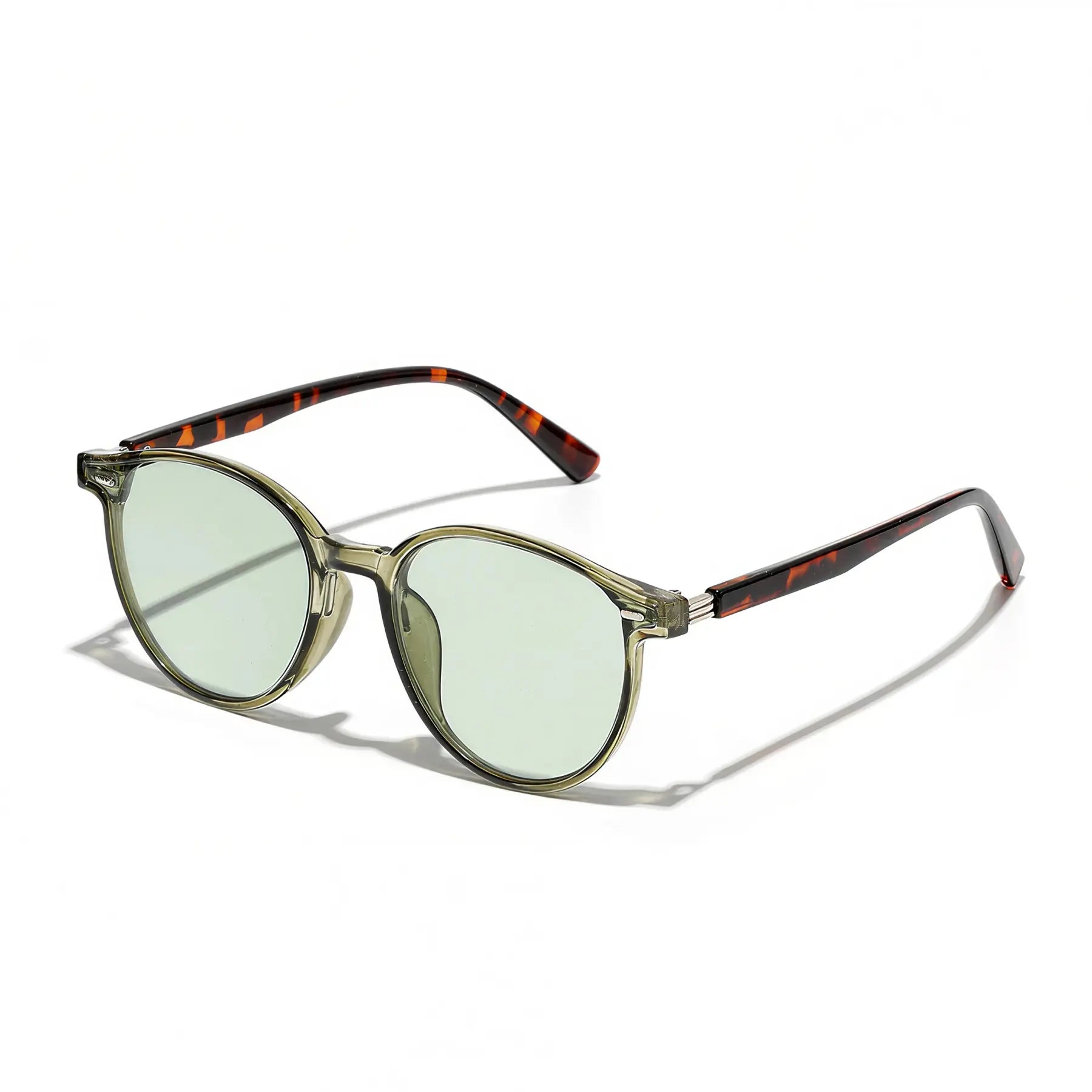 Round light trendy Fashion Thin Frame Retro Sunglasses
