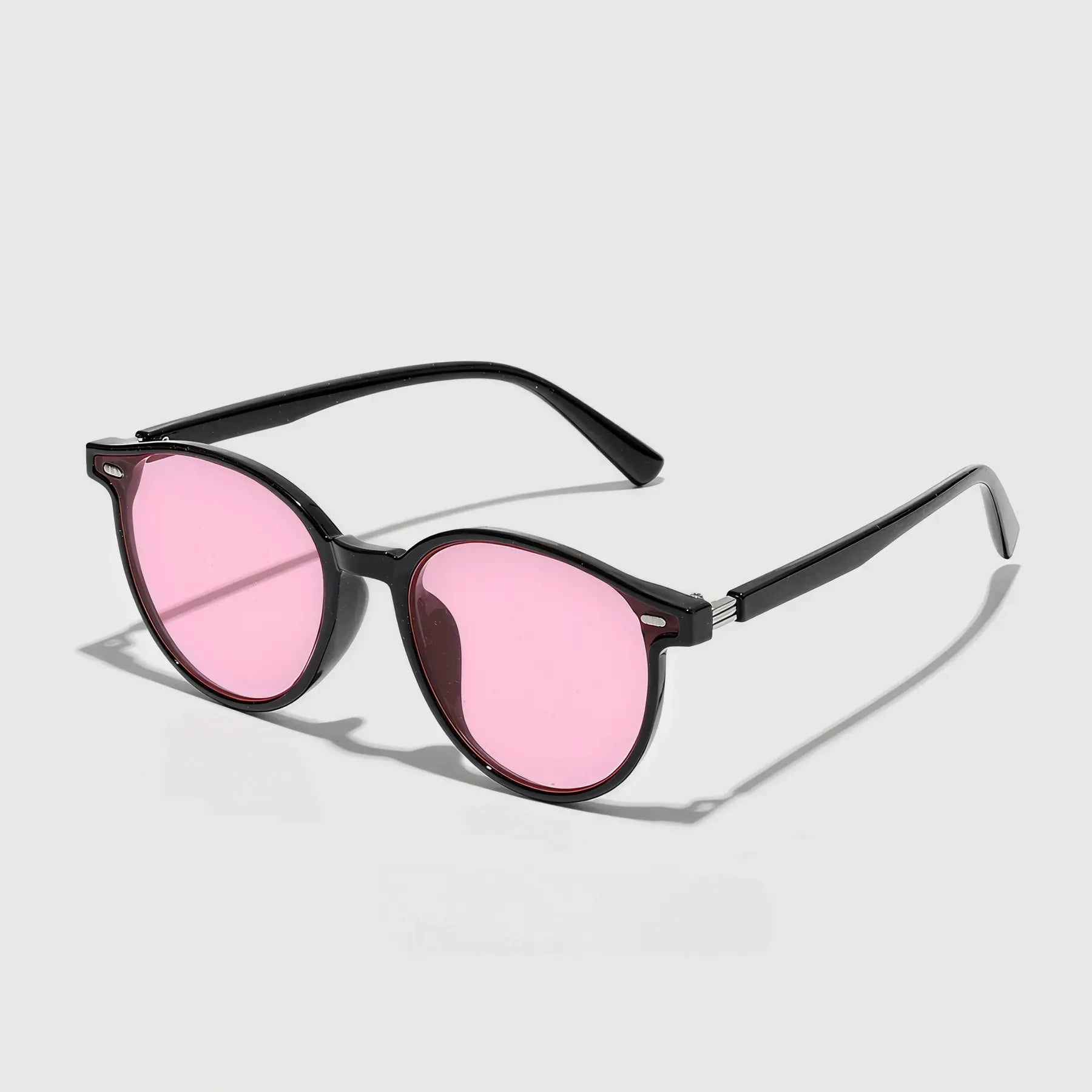 Round light trendy Fashion Thin Frame Retro Sunglasses