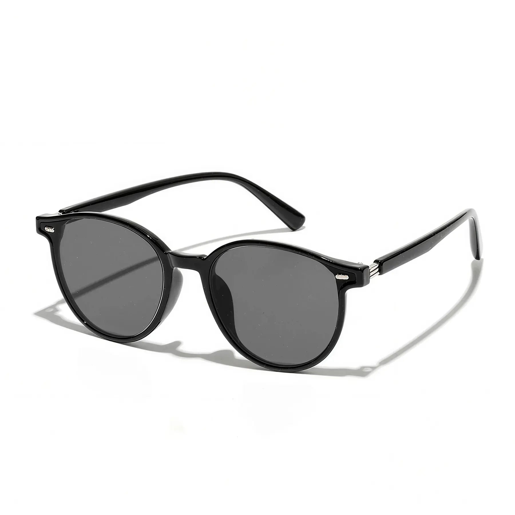 Round light trendy Fashion Thin Frame Retro Sunglasses