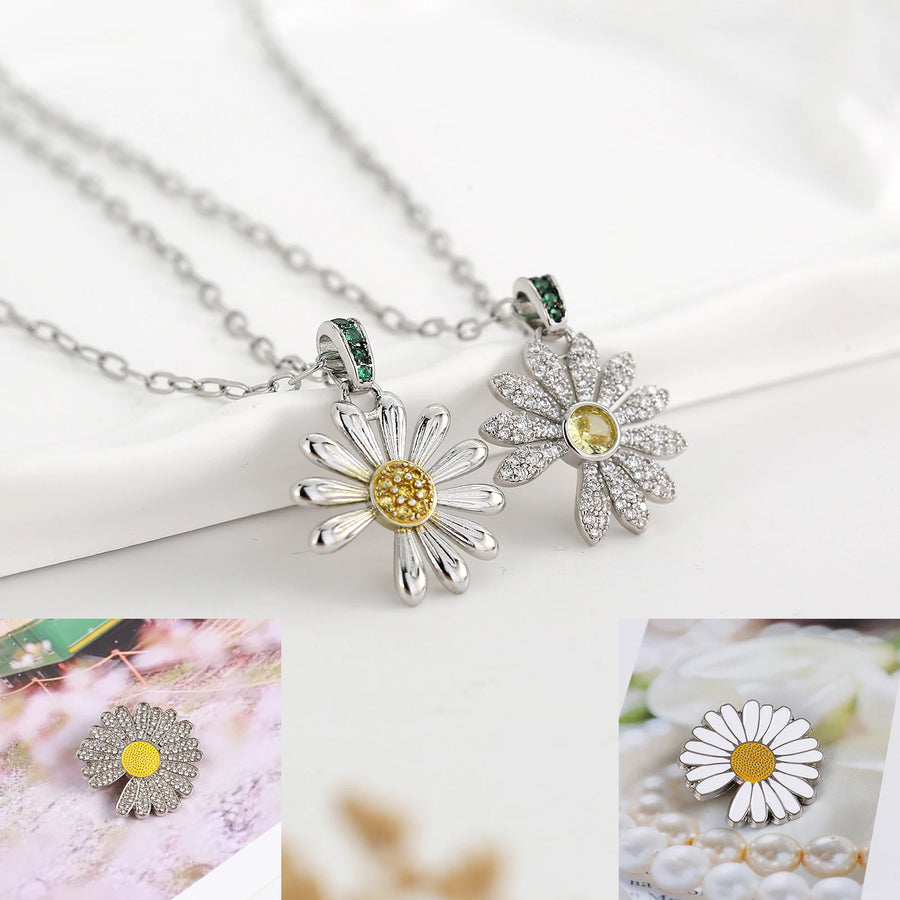 Ethereal Daisy Pendant Necklace — A Closer Look