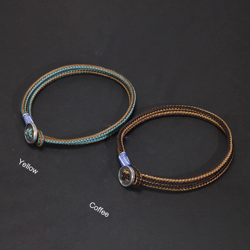 New Arrival Handwoven 925 Sterling Silver Button Bracelet for Men Fashion Classic Hip Hop Rock Bracelet Jewelry - EastCurated