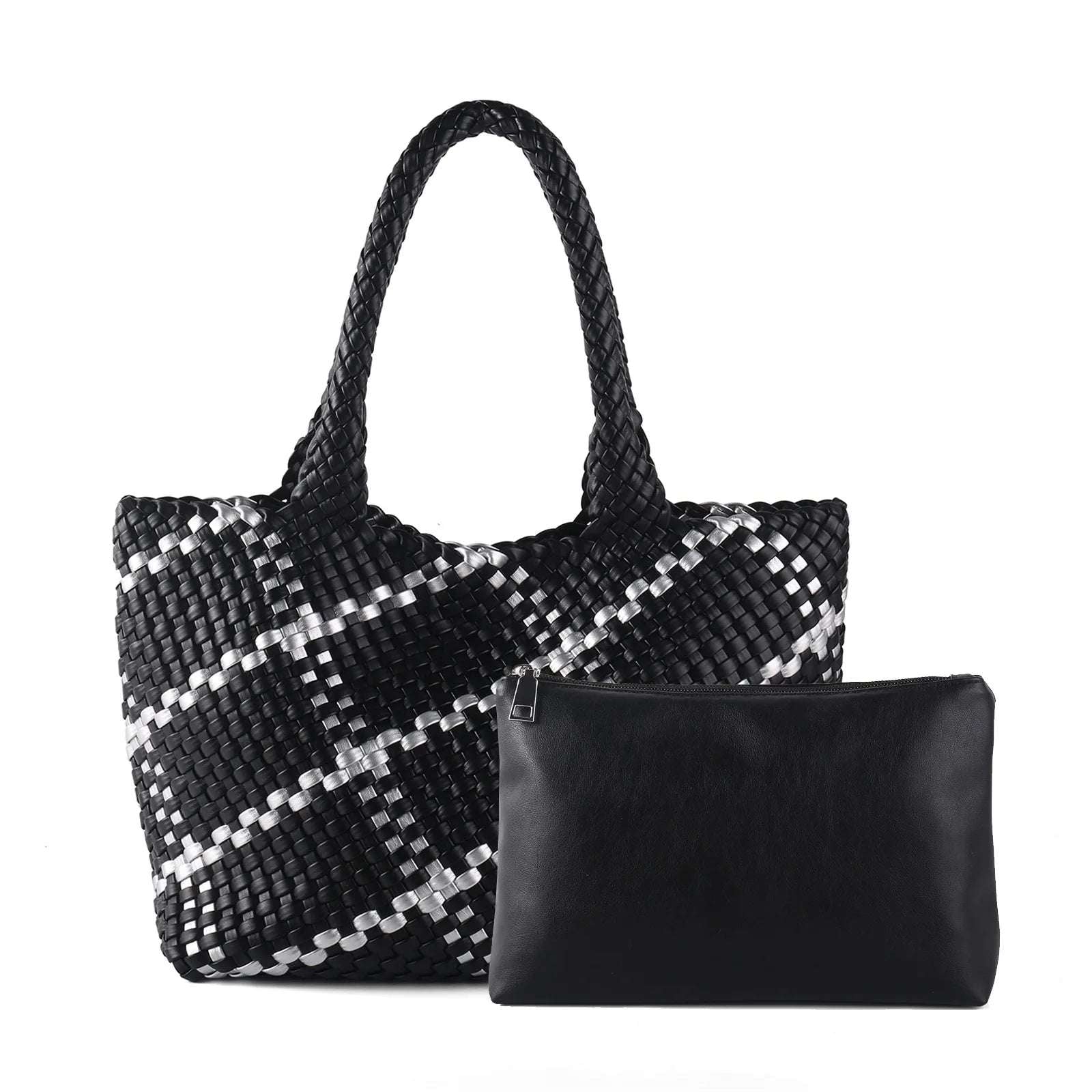 ZR DIARY Hand Woven Bags Women Oversized Large Capacity Shoulder Bags Simple Solid Color Casual Handbags BZ2025
