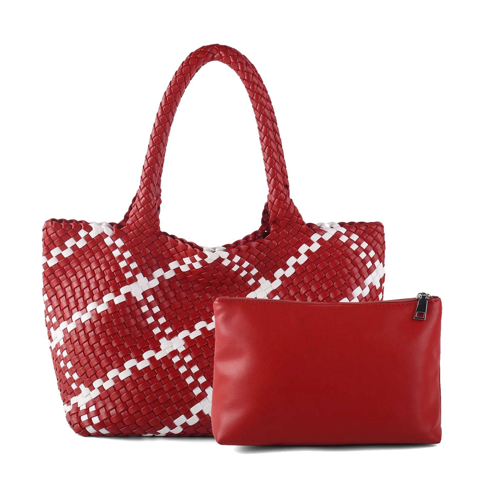 ZR DIARY Hand Woven Bags Women Oversized Large Capacity Shoulder Bags Simple Solid Color Casual Handbags BZ2025
