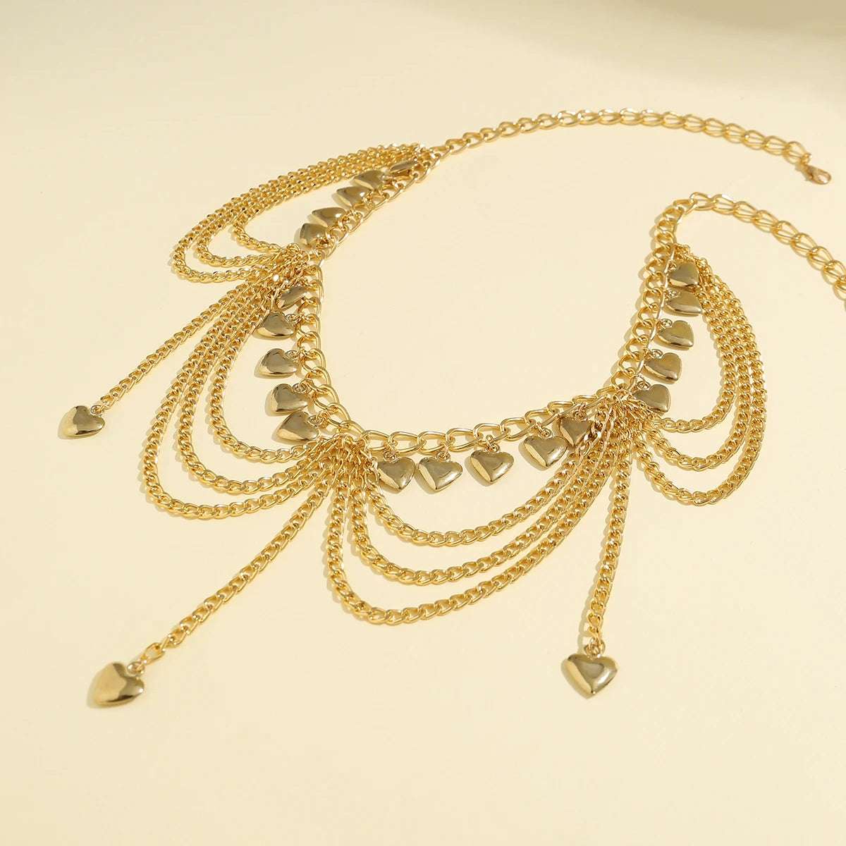Ingemark Multilayer Butterfly Ball Love Heart Pendant Tassel Lingerie Chain Waist Belly Belt Women Summer Bikini Body Jewelry