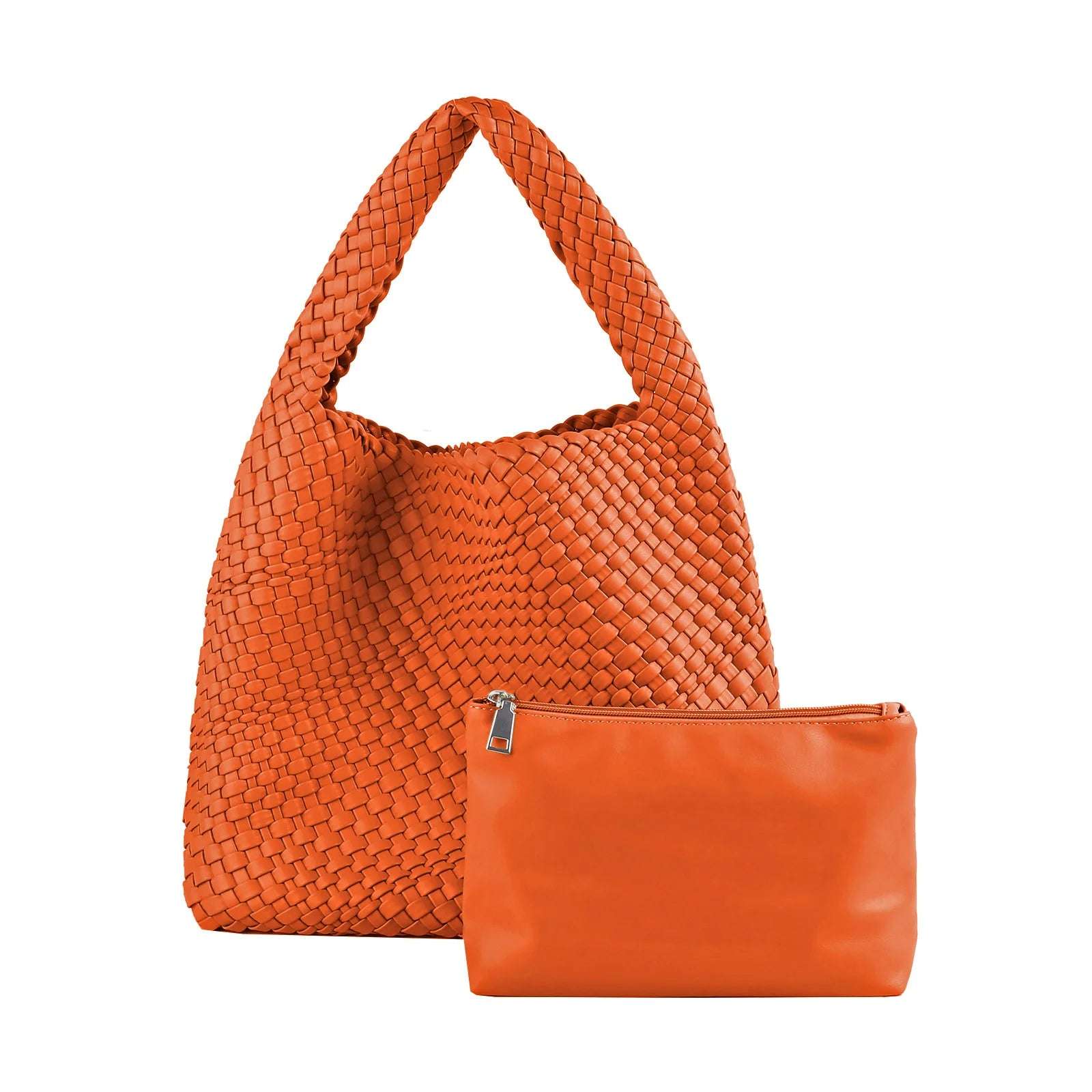 ZR DIARY Handmade Woven Bag Women PU Leather Large Capacity Totes Fashion Shoulder Bag 224BZ9389-1