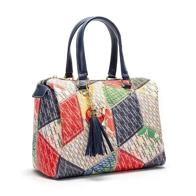 CH Women's Commuter Crossbody Bag Spring New Colorful Printed Women's Handbags Monogram Bronze Fashion Luxury Design
