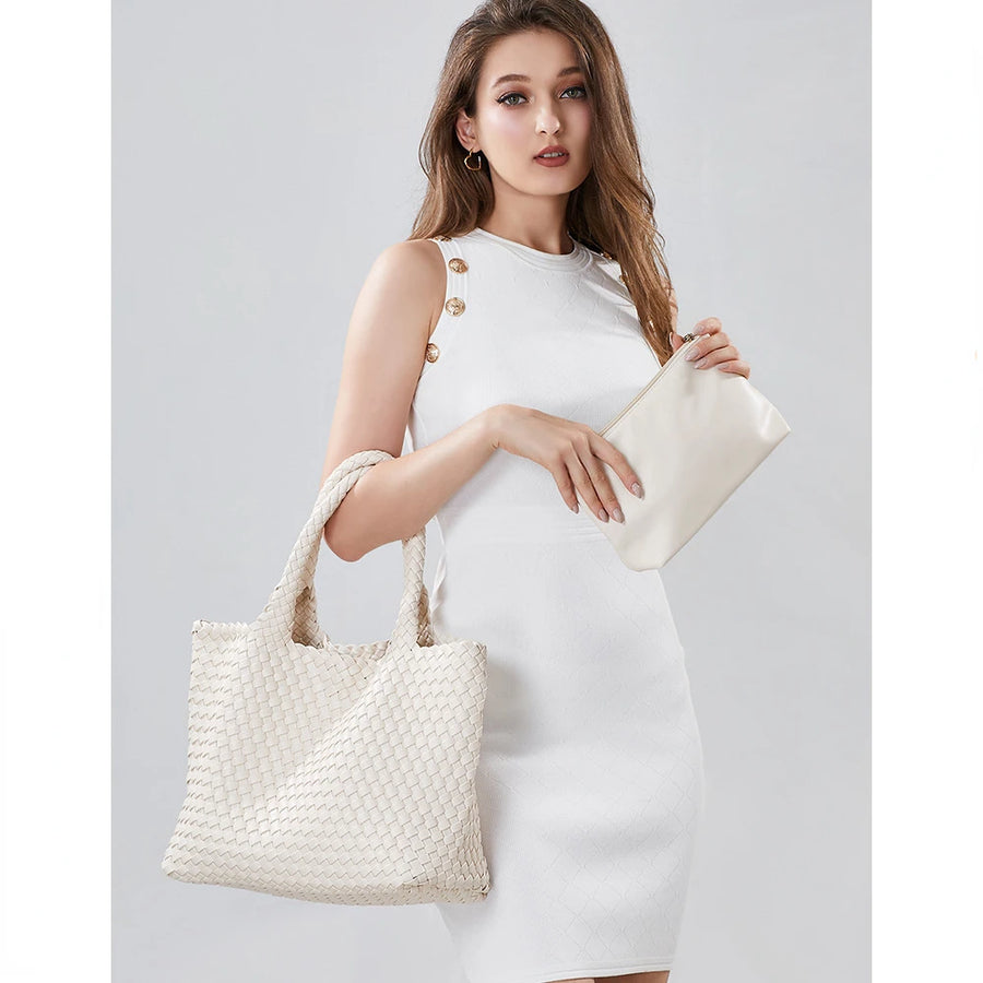 Oversized Woven Tote — Styling Possibilities