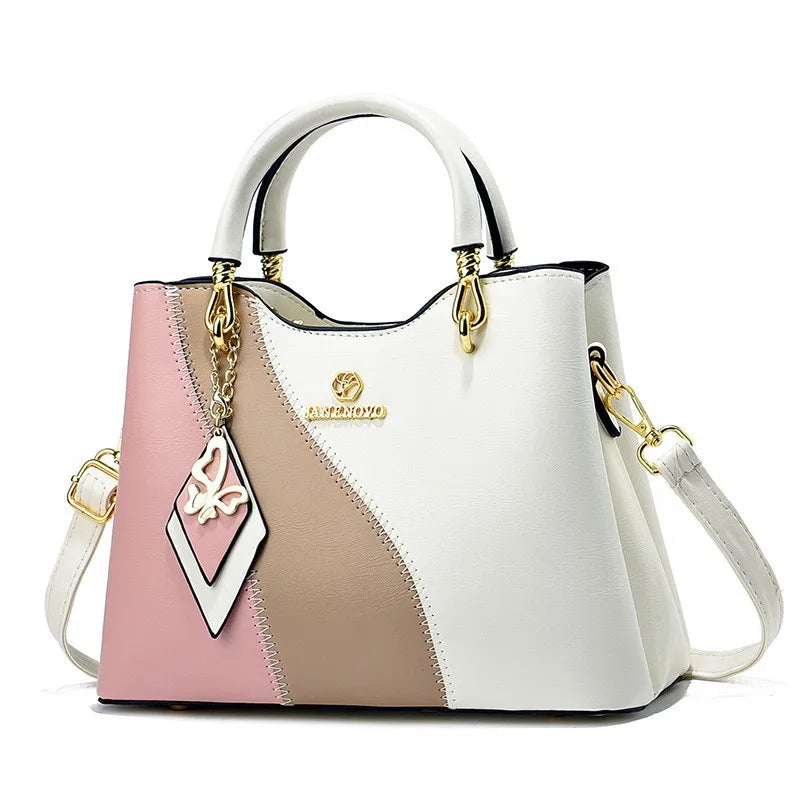 Premium women's bags, fashion temperament, handbags, versatile contrasting colors, large-capacity casual shoulder bags - EastCurated
