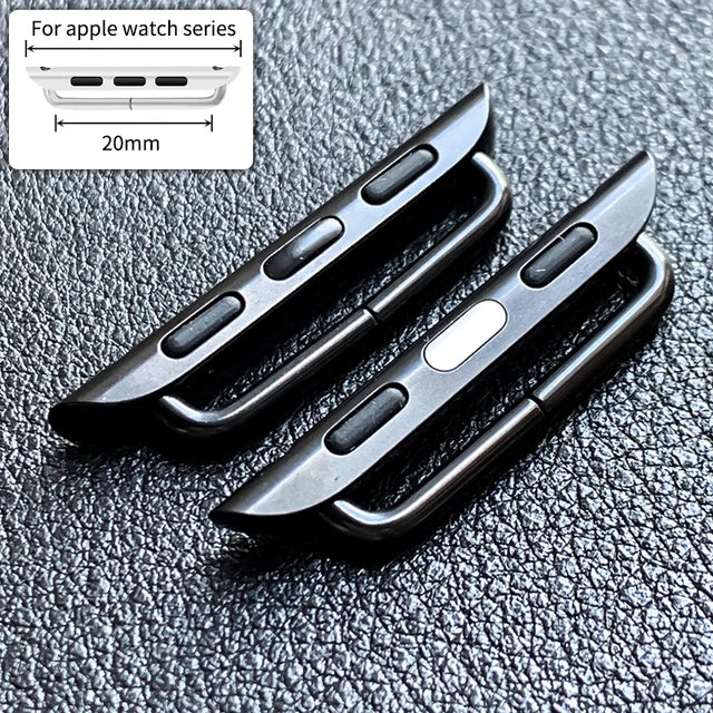 High Quality Stainless Steel Connector for Apple Watch Series 10 9 8 7 se 6 5 4 3 2 1 Black Rose Gold Adapter Accessory Magsafe - EastCurated