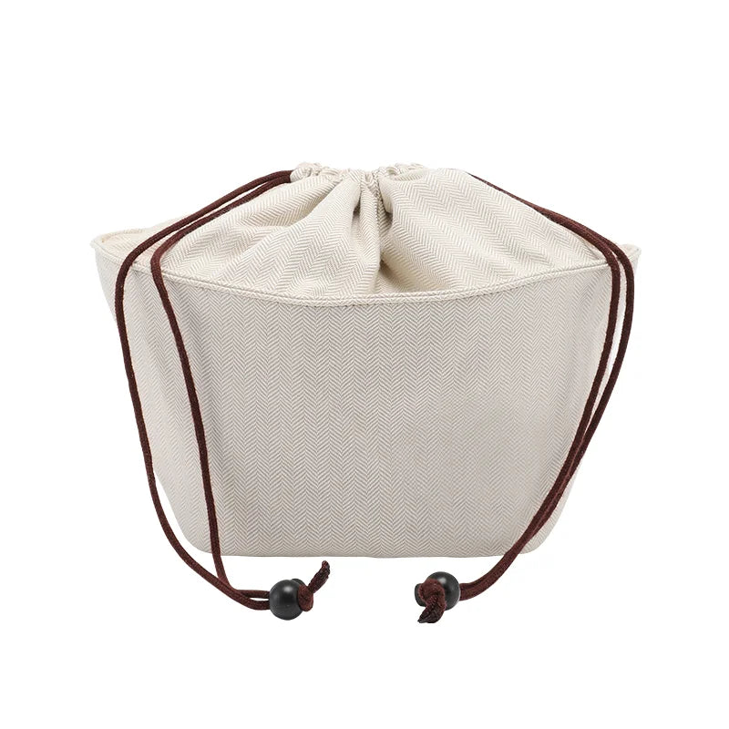 Drawstring bag organizer insert shoulder strap for Basket Picotin straw woven bag support inner liner bags accessories — The Signature Detail