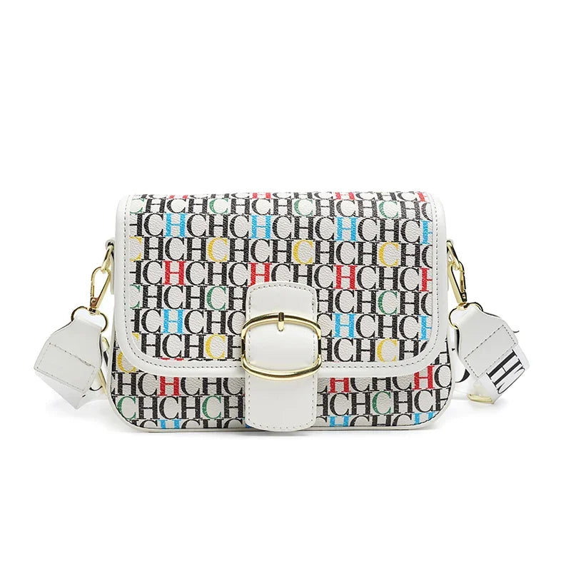 CH Fashionable and Elegant Women's Bag, Versatile Temperament, Brand Letter, Clasp, Multi-color Crossbody Bag - EastCurated