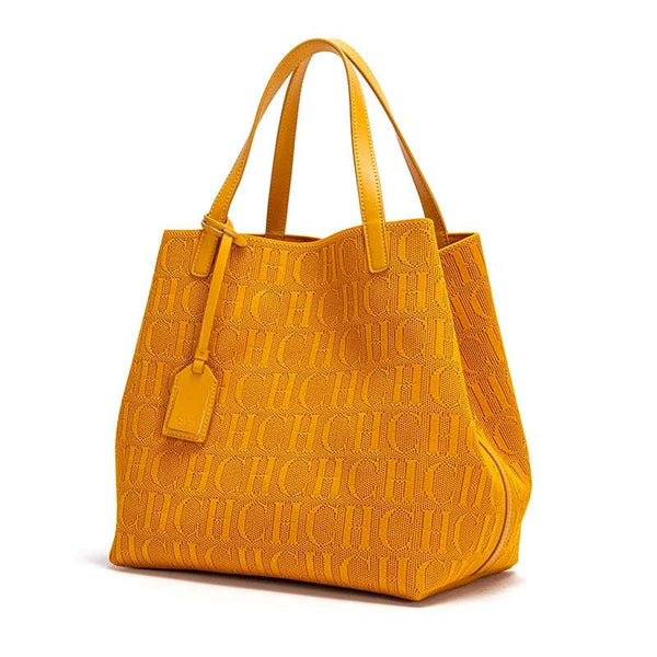 CH New Solid Color Outer Exquisite Fly Weaving Handmade Woven Large Capacity Shoulder Bag Ladies Handbag Fashion Classic