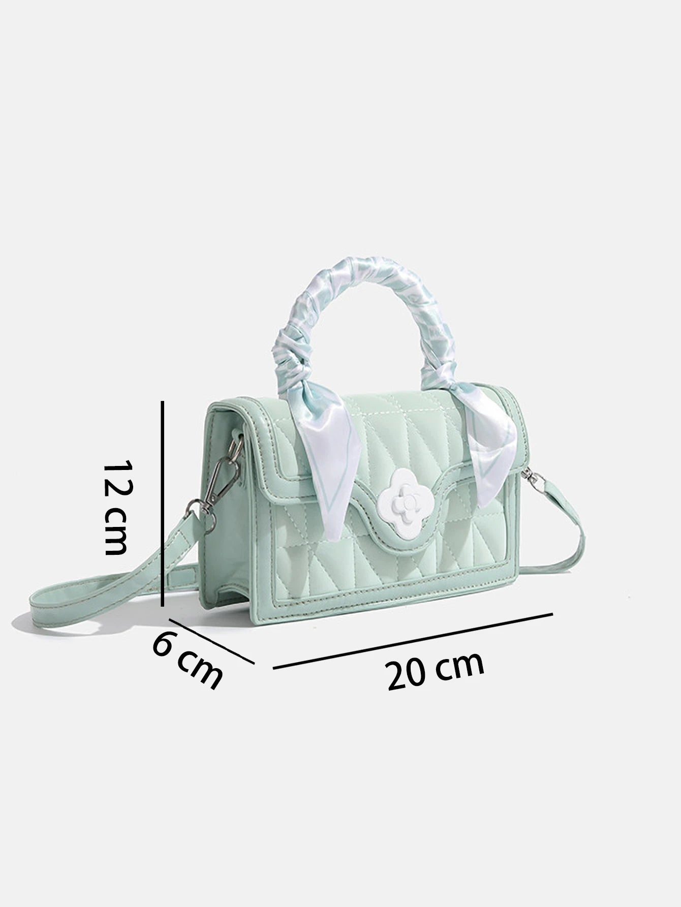 Bow Silk small square bag shoulder crossbody bag - EastCurated